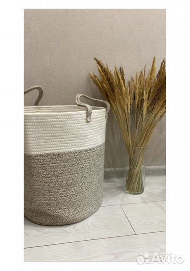 Корзина плетеная Для белья / игрушек новая