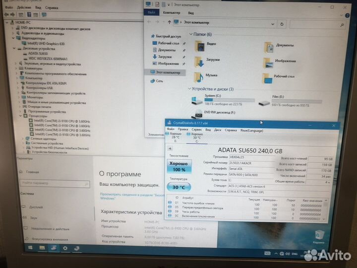 Пк i3-9100/8gb-ddr4/ssd240