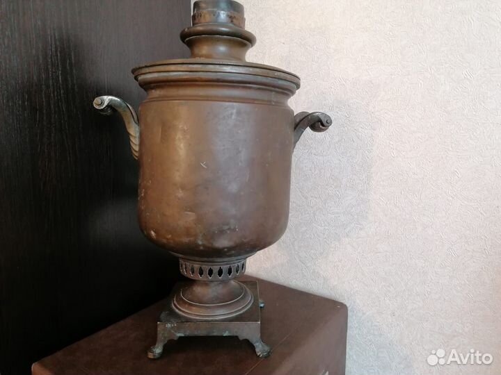 Самовар на дровах старинный