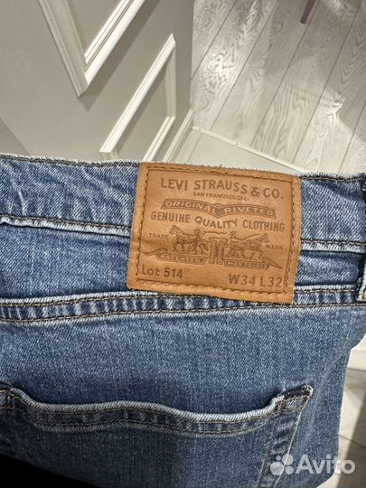 Мужские джинсы levis 514 W34 L32