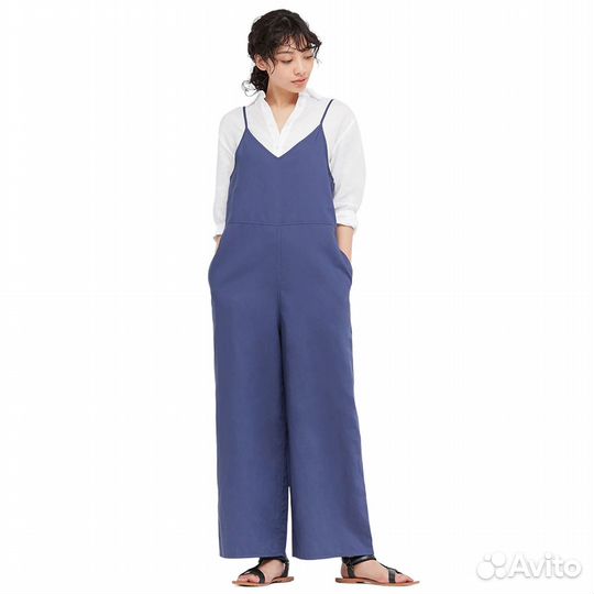 Льняной новый женский комбинезон Uniqlo