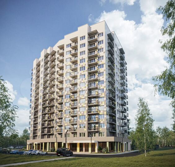 Квартира-студия, 34,4 м², 9/13 эт.