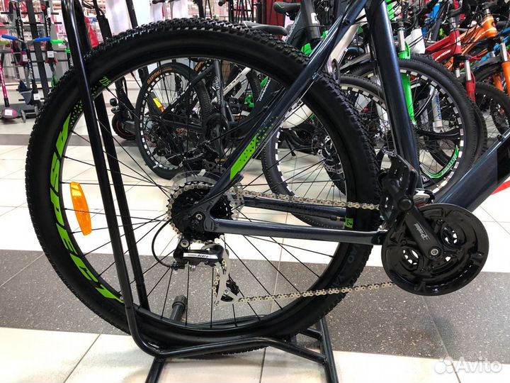 Велосипеды aspect ideal 26 серо зеленый shimano