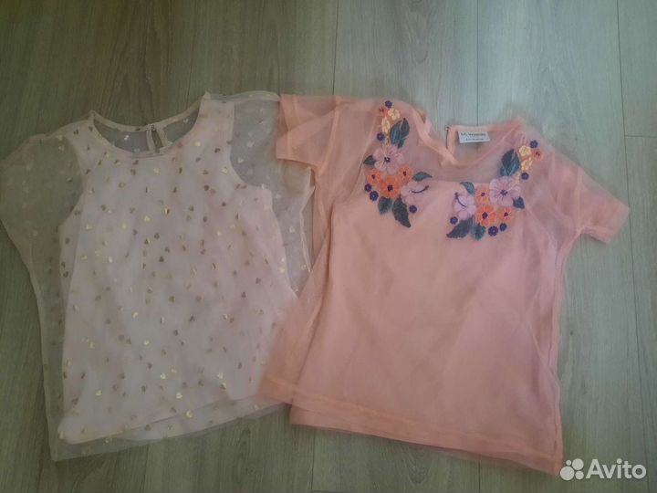 Футболки блузки пакетом на девочку