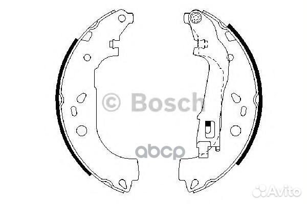 Колодки тормозные барабанные перед 098648