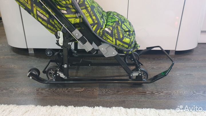 Санки-коляска Ника детям 7-8SK с колесами