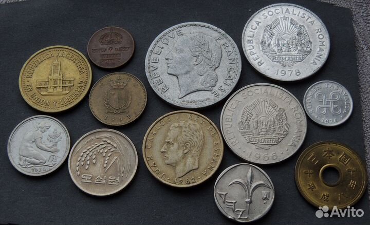 Иностранные монеты 2-х категорий