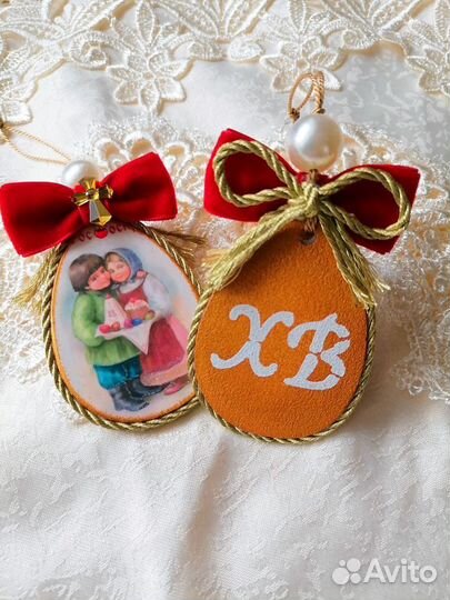 Пасхальные яйца-подвески