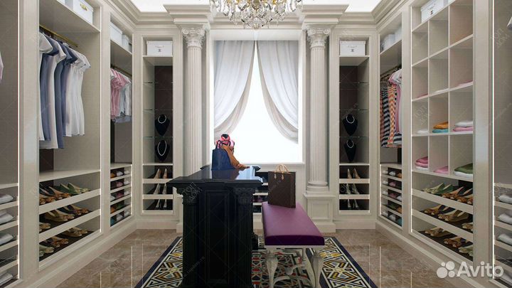 Гардеробные комнаты дизайн проекты