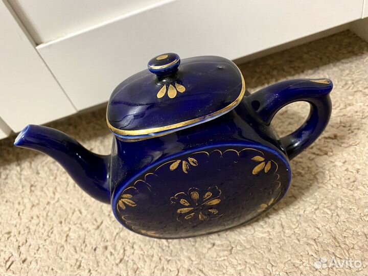 Чайник заварочный СССР гжель