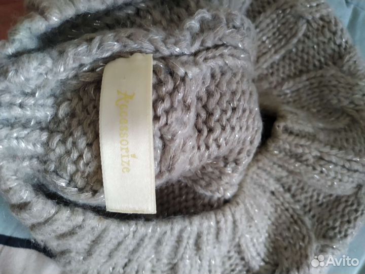 Берет Accessorize шерстяной. Серый