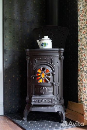 Печь-камин Kaw-Met P9 Antracyt EKO (8 кВт)