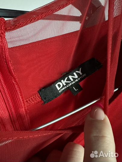 Платье dkny оригинал красное