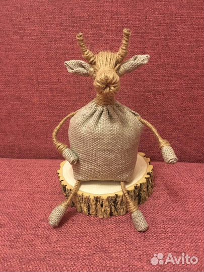 Рукодельные бычок и корова