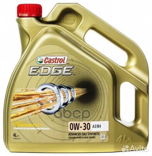 Масло моторное 0W30 castrol 4л edge A3/B4 titanium