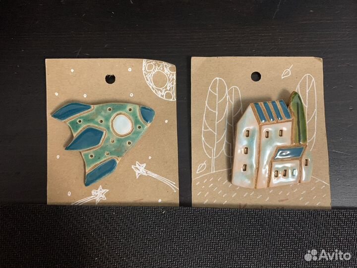 Брошь. Новая керамическая брошь. Брошь из керамики