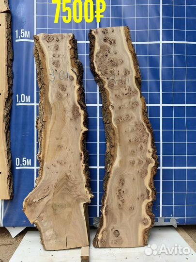 Слэбы из капового тополя под заливку