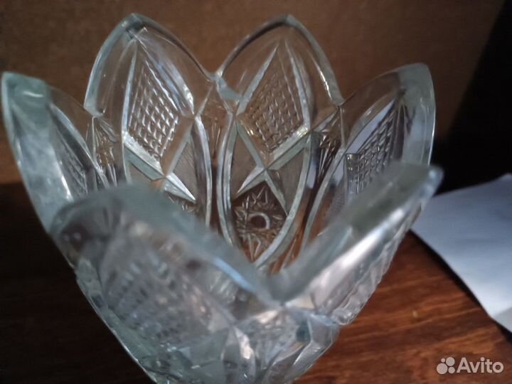 Хрусталь - Ваза для цветов тюльпан