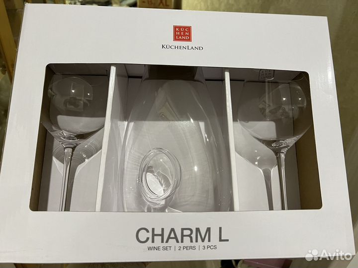 Бокалы и декантер кюхенленд kuchenland