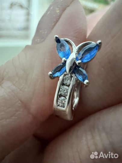Детские серьги серебро