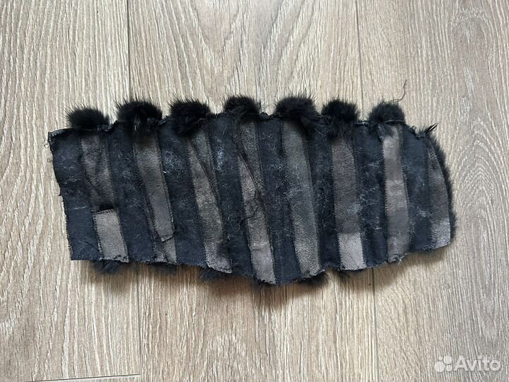 Кусочки меха норки
