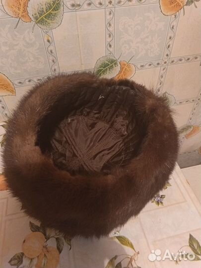 Шапка норковая женская