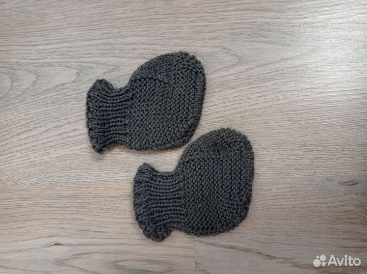 Вязанные шерстяные носочки