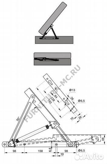 Механизм подъемный пружинный