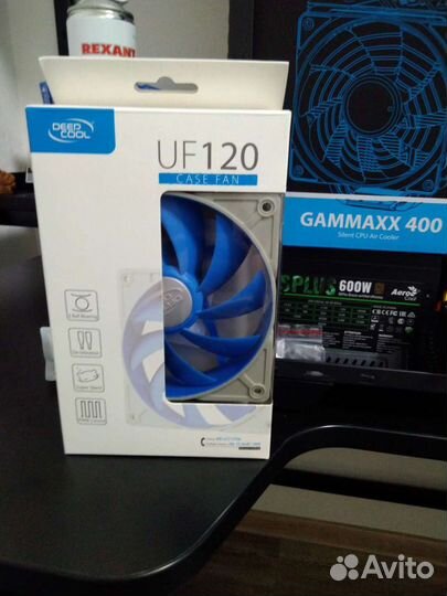 Вентилятор deepcool UF120, 120мм, Ret