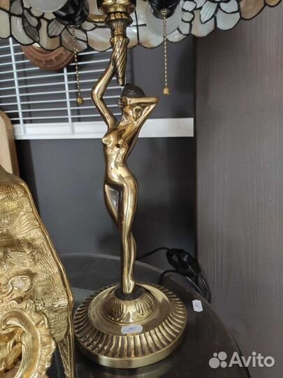 Часы каминные бронзовые