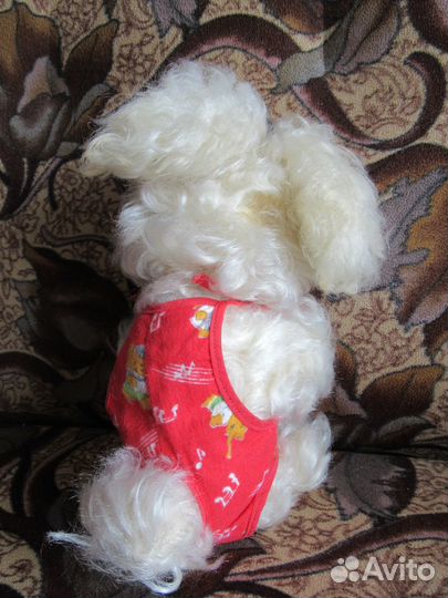 Заяц, мягкая игрушка из СССР