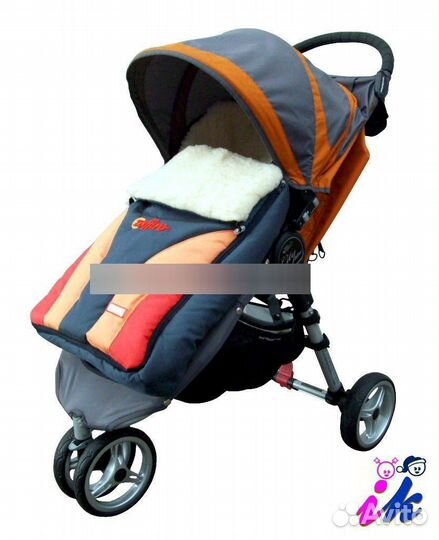 Зимний конверт в коляску санки Womar Zaffiro