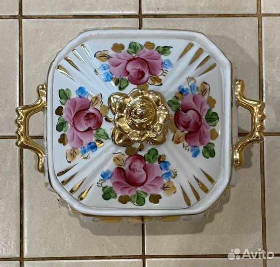 Сахарница Гжель