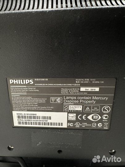 Монитор Philips 191V2SB/62 18.5