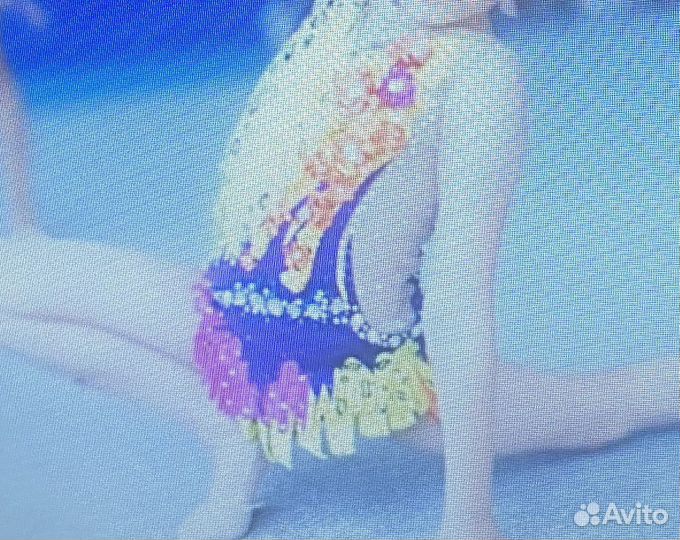 Гимнастический купальник со стразами сваровски