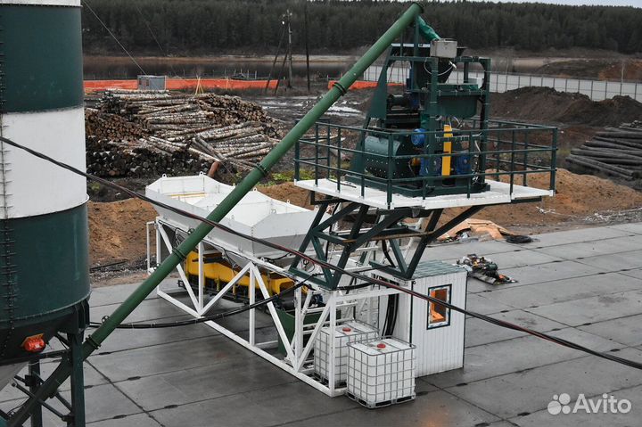 Бетонный завод мобильный 90 м3