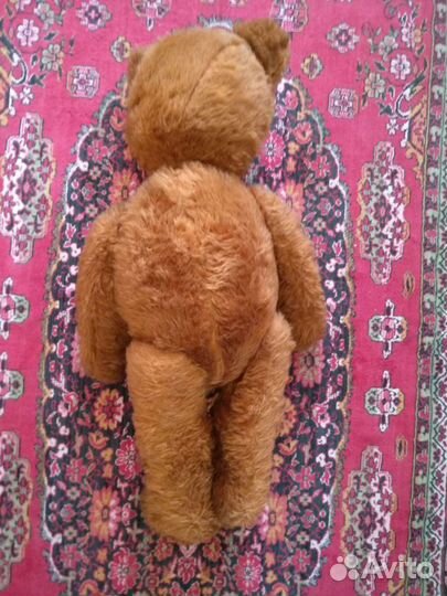 Плюшевый медведь из СССР гдр большой 70 см