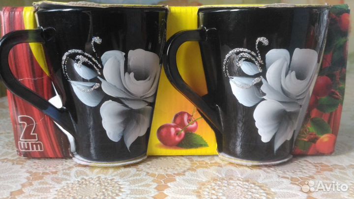 Набор кружек 2 шт новый