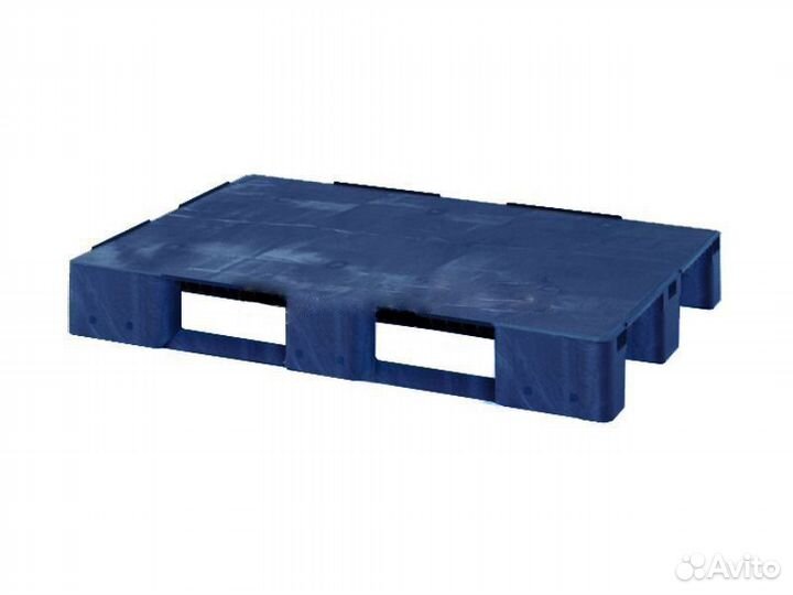 Пластиковый паллет 1200 х 800 х 150 мм черный
