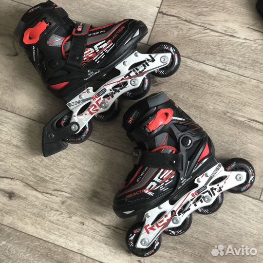 Роликовые коньки детские reaction 26-31