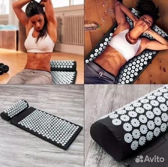 Массажный коврик с подушкой Акупрессура