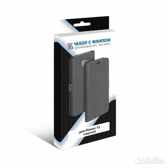 Чехол с флипом для Xiaomi 13 DF (black)