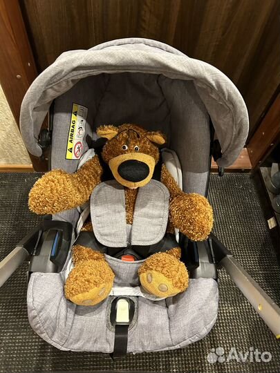 Автолюлька на колесах для новорожденных