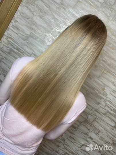 Кератиновое выпрямление волос