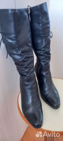 Сапоги женские натуральная кожа деми, р.34