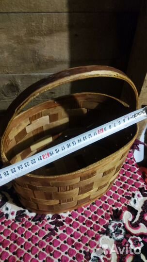 Корзина лукошко плетёные 2 штуки СССР
