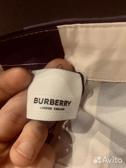 Burberry рубашка оригинал обмен