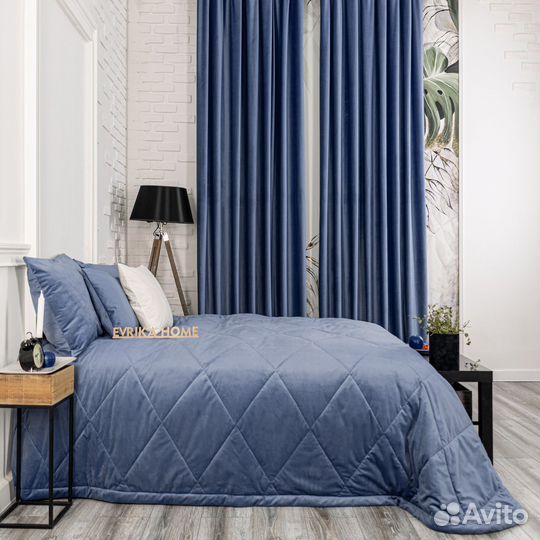 Бархатное покрывало Беллиссимо фиалковый