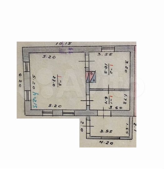 Дом 68,6 м² на участке 8 сот.