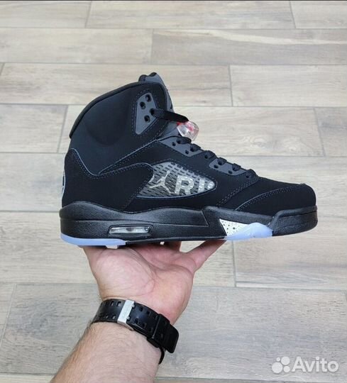 Air Jordan 5 Retro Paris Saint Germain Black Blue